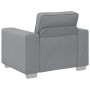 Juego de Sofá con cojín 3 pcs Gris 219 x 77 x 82 cm tela