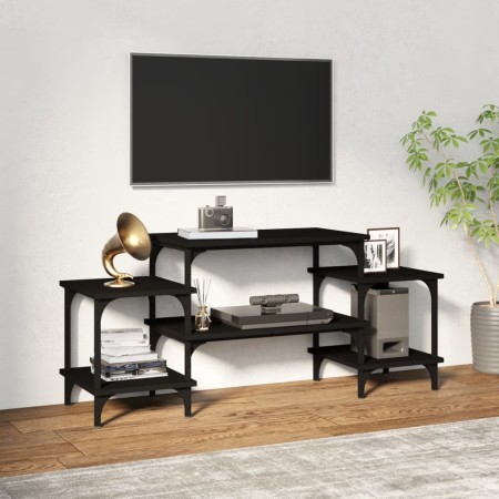 Schwarzer TV-Schrank aus Sperrholz, 117 x 35 x 52 cm von vidaXL, TV-Möbel - Ref: Foro24-826315, Preis: 40,74 €, Rabatt: %