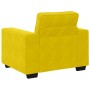 Juego de sofás con cojines 3 piezas terciopelo amarillo