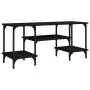 TV-Möbel aus schwarzem Sperrholz 102x35x45,5 cm von vidaXL, TV-Möbel - Ref: Foro24-826330, Preis: 44,81 €, Rabatt: %