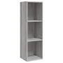 Gray Sonoma plywood TV stand/shelf 36x30x114 cm by vidaXL, Bookcases and shelves - Ref: Foro24-826656, Price: 47,31 €, Discou...