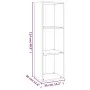 Gray Sonoma plywood TV stand/shelf 36x30x114 cm by vidaXL, Bookcases and shelves - Ref: Foro24-826656, Price: 47,31 €, Discou...