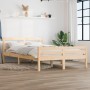 Solid wood bed frame 120x190 cm by vidaXL, Beds and slatted bases - Ref: Foro24-814789, Price: 91,89 €, Discount: %