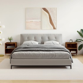 Nachttische, 2 Stück, Holzwerkstoff, Raucheiche, 40 x 30 x 50 cm von vidaXL, Nachttische - Ref: Foro24-826775, Preis: 54,14 €...