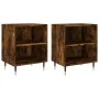 Nachttische, 2 Stück, Holzwerkstoff, Raucheiche, 40 x 30 x 50 cm von vidaXL, Nachttische - Ref: Foro24-826775, Preis: 53,45 €...