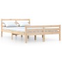 Solid wood bed frame 120x190 cm by vidaXL, Beds and slatted bases - Ref: Foro24-814789, Price: 91,89 €, Discount: %