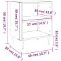 Nachttische 2 Stk. Holzwerkstoff weiß 40x30x50 cm von vidaXL, Nachttische - Ref: Foro24-826765, Preis: 41,36 €, Rabatt: %