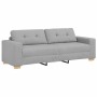 Juego de Sofá con cojín 2 pcs Gris 221 x 78 x 80 cm Tela