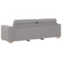 Juego de Sofá con cojín 2 pcs Gris 221 x 78 x 80 cm Tela