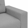 Juego de Sofá con cojín 2 pcs Gris 221 x 78 x 80 cm Tela
