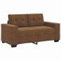 Sofá 2 pcs Marrón 221 x 78 x 80 cm Cuero sintético