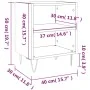 Nachttische 2 Stk. Holzwerkstoff weiß 40x30x50 cm von vidaXL, Nachttische - Ref: Foro24-826781, Preis: 46,56 €, Rabatt: %