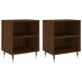 Mesita de noche 2 uds madera ingeniería roble marrón 40x30x50cm de vidaXL, Mesitas de noche - Ref: Foro24-826779, Precio: 44,...