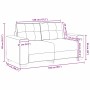 Sofá 2 pcs Marrón 221 x 78 x 80 cm Cuero sintético