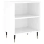 Glossy white engineered wood bedside table 40x30x50 cm by vidaXL, Nightstands - Ref: Foro24-826768, Price: 35,51 €, Discount: %