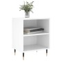 Glossy white engineered wood bedside table 40x30x50 cm by vidaXL, Nightstands - Ref: Foro24-826768, Price: 35,95 €, Discount: %