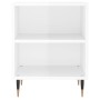 Glossy white engineered wood bedside table 40x30x50 cm by vidaXL, Nightstands - Ref: Foro24-826768, Price: 35,95 €, Discount: %