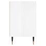 Glossy white engineered wood bedside table 40x30x50 cm by vidaXL, Nightstands - Ref: Foro24-826768, Price: 35,95 €, Discount: %