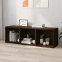 Regal/TV-Schrank aus braunem Eichensperrholz, 36 x 30 x 114 cm von vidaXL, Bücherregale und Regale - Ref: Foro24-826657, Prei...