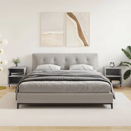 Bedside tables 2 pcs concrete gray wood 40x30x50 cm by vidaXL, Nightstands - Ref: Foro24-826773, Price: 53,74 €, Discount: %