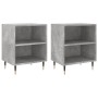Nachttische 2 Stück betongraues Holz 40x30x50 cm von vidaXL, Nachttische - Ref: Foro24-826773, Preis: 54,40 €, Rabatt: %
