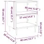 Bedside tables 2 pcs concrete gray wood 40x30x50 cm by vidaXL, Nightstands - Ref: Foro24-826773, Price: 53,74 €, Discount: %