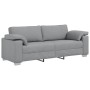 Juego de Sofá 2 pcs Gris claro 219 x 77 x 82 cm tela
