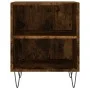 Mesitas de noche 2 uds madera ingeniería roble humo 40x30x50 cm de vidaXL, Mesitas de noche - Ref: Foro24-826791, Precio: 38,...