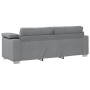 Juego de Sofá 2 pcs Gris claro 219 x 77 x 82 cm tela