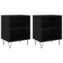 Nachttische 2 Stk. Holzwerkstoff schwarz 40x30x50 cm von vidaXL, Nachttische - Ref: Foro24-826783, Preis: 53,40 €, Rabatt: %