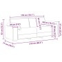 Juego de Sofá 2 pcs Gris claro 219 x 77 x 82 cm tela