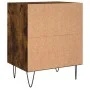 Mesitas de noche 2 uds madera ingeniería roble humo 40x30x50 cm de vidaXL, Mesitas de noche - Ref: Foro24-826791, Precio: 38,...