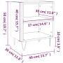 Nachttische 2 Stk. Eiche geräuchertes Holz 40x30x50 cm von vidaXL, Nachttische - Ref: Foro24-826791, Preis: 38,71 €, Rabatt: %