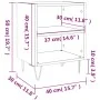 Nachttische 2 Stk. Holzwerkstoff schwarz 40x30x50 cm von vidaXL, Nachttische - Ref: Foro24-826783, Preis: 53,40 €, Rabatt: %