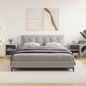Mesita de noche 2 uds madera ingeniería gris Sonoma 40x30x50 cm de vidaXL, Mesitas de noche - Ref: Foro24-826777, Precio: 41,...
