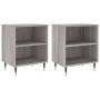Nachttisch 2 Stk. Sonoma graues Holzwerkstoff 40x30x50 cm von vidaXL, Nachttische - Ref: Foro24-826777, Preis: 41,31 €, Rabat...