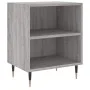 Mesita de noche 2 uds madera ingeniería gris Sonoma 40x30x50 cm de vidaXL, Mesitas de noche - Ref: Foro24-826777, Precio: 40,...
