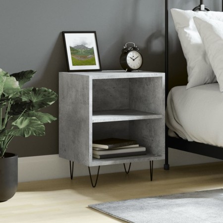Concrete gray engineered wood bedside table 40x30x50 cm by vidaXL, Nightstands - Ref: Foro24-826788, Price: 32,00 €, Discount: %