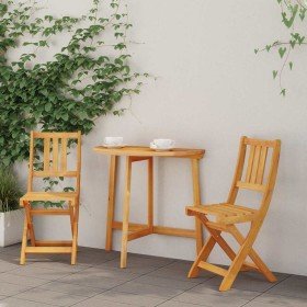 Conjunto de Comedor de Jardín 3 pcs Negro