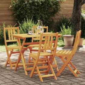 Silla de Jardín 4 pcs Marrón 36 x 46 x 86cm