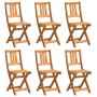 Silla de Jardín 6 pcs Marrón 36 x 46 x 86cm