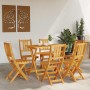 Silla de Jardín 6 pcs Marrón 36 x 46 x 86cm