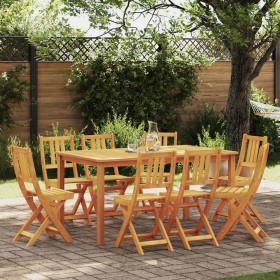 Silla de Jardín 8 pcs Marrón 36 x 46 x 86cm