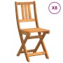 Silla de Jardín 8 pcs Marrón 36 x 46 x 86cm