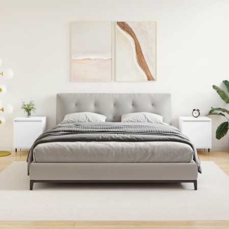 Nachttische 2 Stk. Holzwerkstoff weiß 40x30x50 cm von vidaXL, Nachttische - Ref: Foro24-826813, Preis: 64,18 €, Rabatt: %