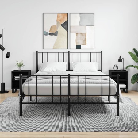 Nachttische 2 Stk. Holzwerkstoff schwarz 40x30x50 cm von vidaXL, Nachttische - Ref: Foro24-826799, Preis: 55,02 €, Rabatt: %