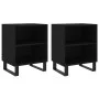 Nightstands 2 pcs engineered wood black 40x30x50 cm by vidaXL, Nightstands - Ref: Foro24-826799, Price: 54,61 €, Discount: %