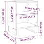 Nachttische 2 Stk. Holzwerkstoff schwarz 40x30x50 cm von vidaXL, Nachttische - Ref: Foro24-826799, Preis: 55,02 €, Rabatt: %