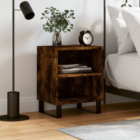 Nachttisch aus geräuchertem Eichenholzwerkstoff, 40 x 30 x 50 cm von vidaXL, Nachttische - Ref: Foro24-826806, Preis: 46,59 €...
