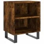 Smoked oak engineered wood bedside table 40x30x50 cm by vidaXL, Nightstands - Ref: Foro24-826806, Price: 45,82 €, Discount: %